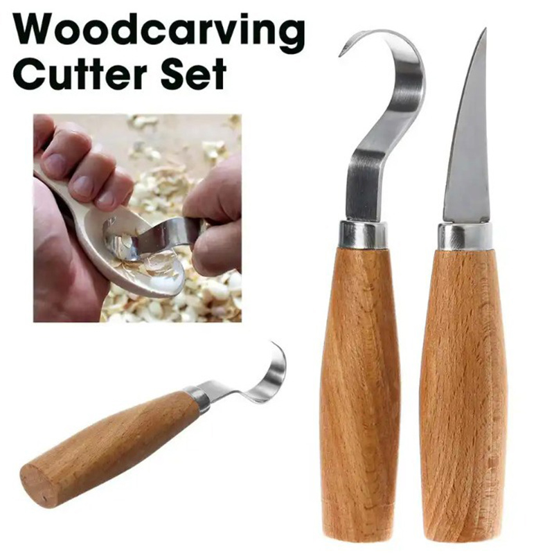 Workshop Tools For Carpentry - Wood Carving Knife Chisel Hook Knife