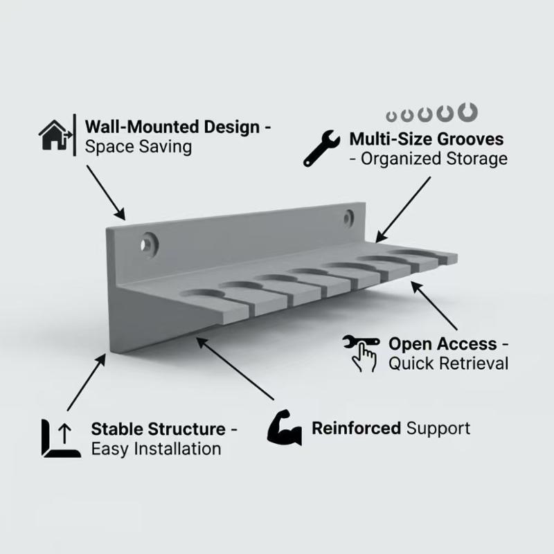 T Handle Tool Rack Wall Storag - Mini Workshop Tools ulasan dan harga