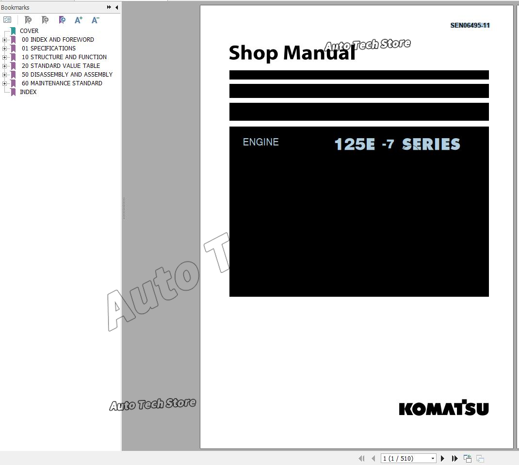 For Komatsu Diesel Engine Shop - Workshop Tools Pdf ulasan dan harga