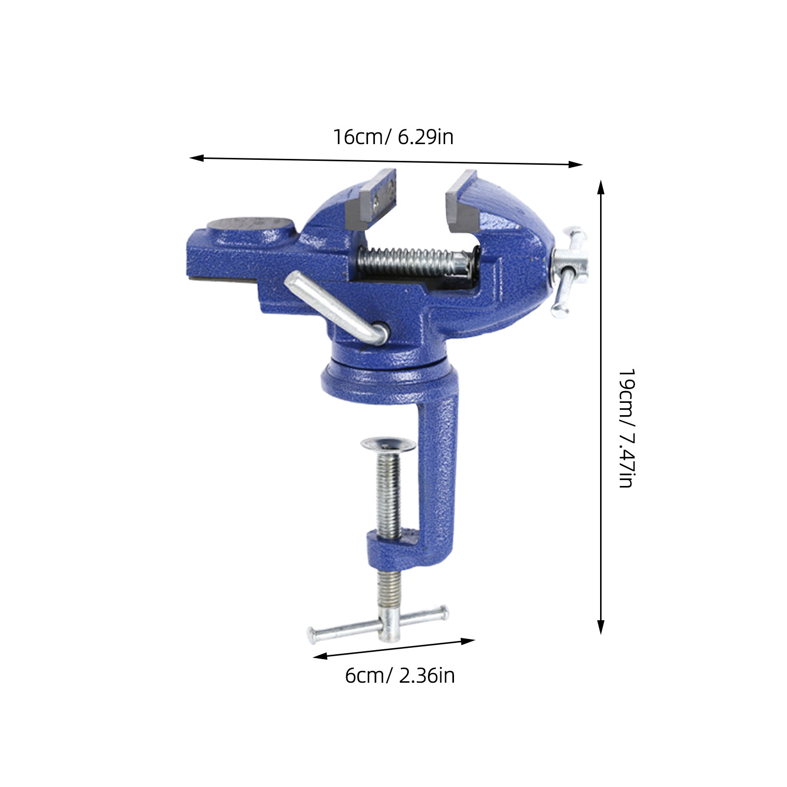 60Mm Mini Rotating Table Vise  - Bench Vise Swivel ulasan dan harga