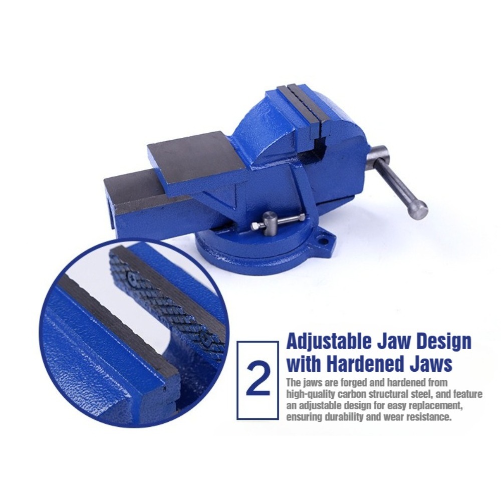 6-Inch Heavy Duty Bench Vise N - Bench Vise Swivel ulasan dan harga
