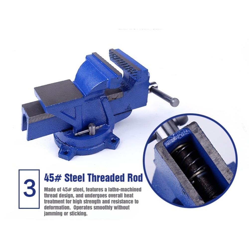 6-Inch Heavy Duty Bench Vise N - Bench Vise Swivel ulasan dan harga