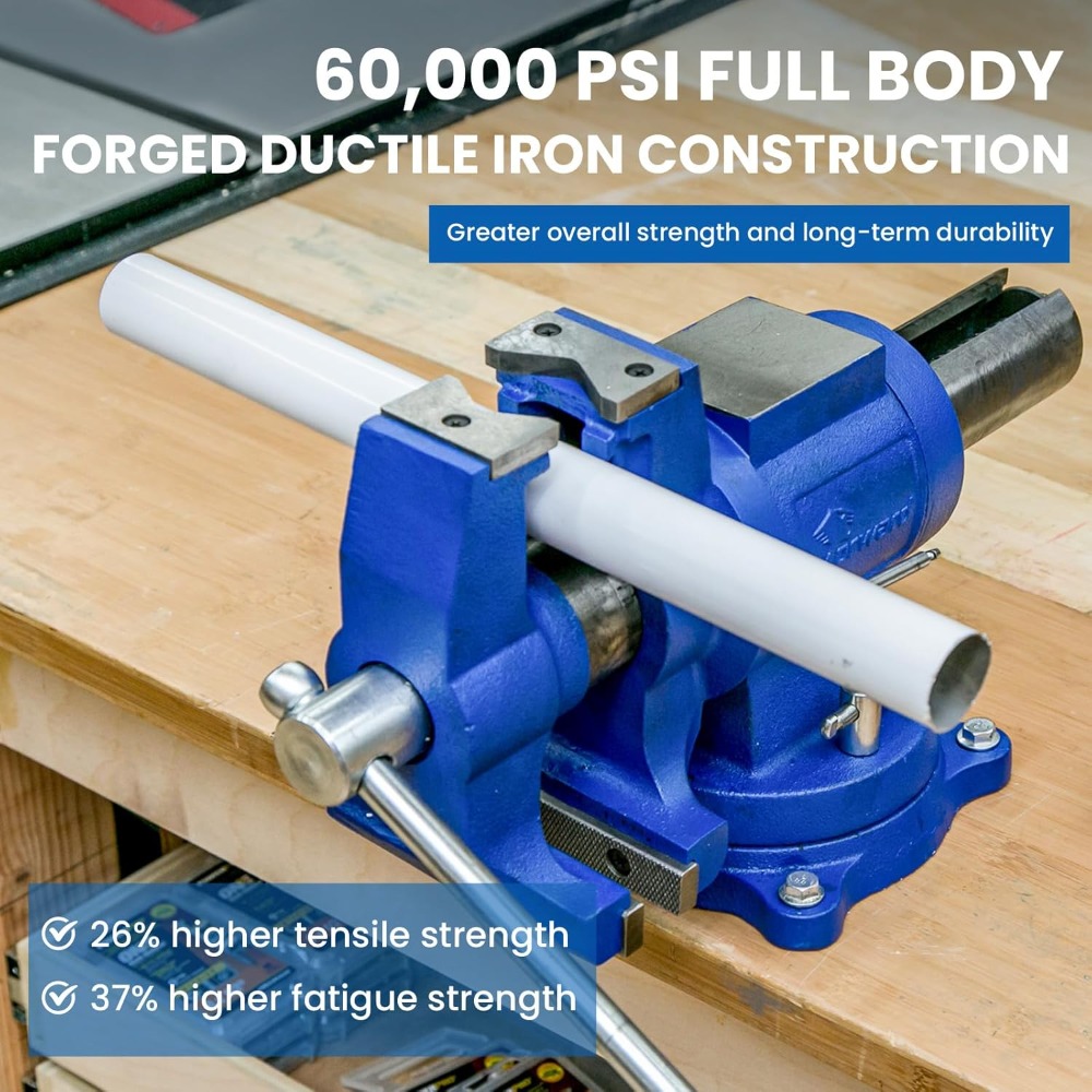 5 Inch Heavy Duty Bench Vise w - Bench Vise Swivel ulasan dan harga
