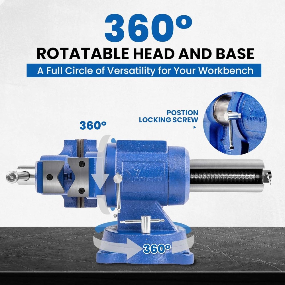 5 Inch Heavy Duty Bench Vise w - Bench Vise Swivel ulasan dan harga