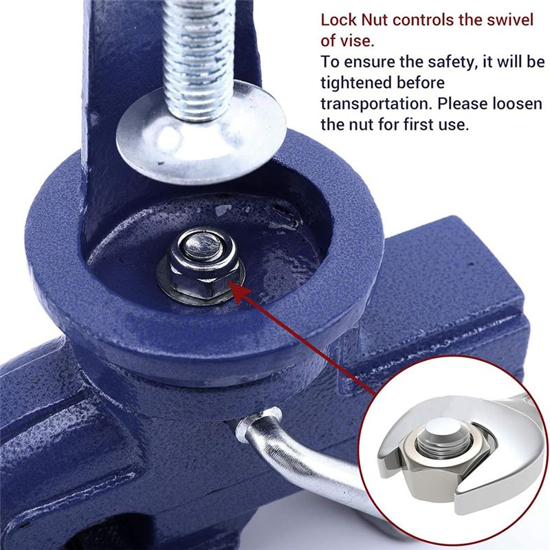 KYCOR-Bench Clamps Fixed Tool  - Bench Vise Swivel ulasan dan harga