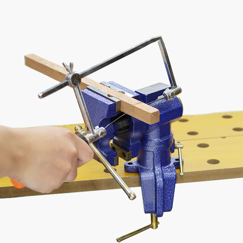 Double Jaw Table Vise Swivel B - Bench Vise Swivel ulasan dan harga