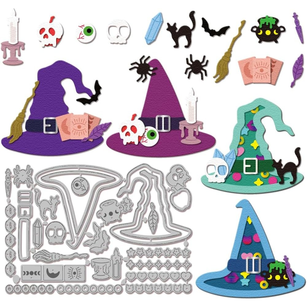 Witch Hat Cutting Dies for DIY - Tap Die Set ulasan dan harga