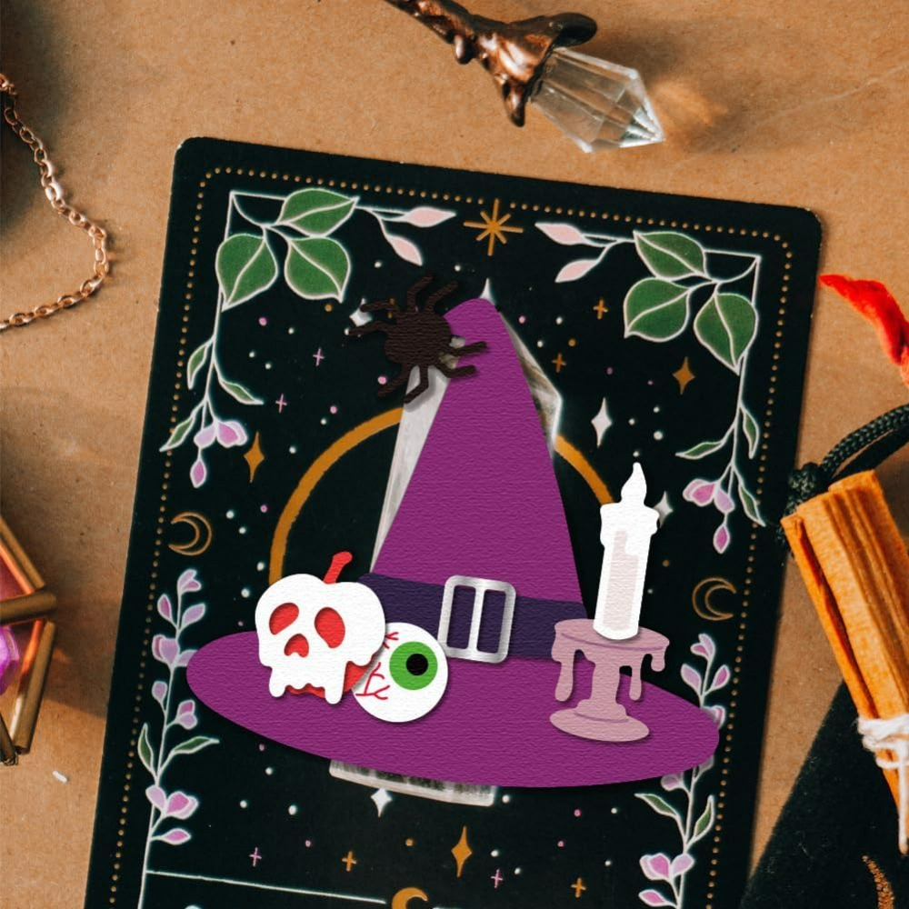 Witch Hat Cutting Dies for DIY - Tap Die Set ulasan dan harga