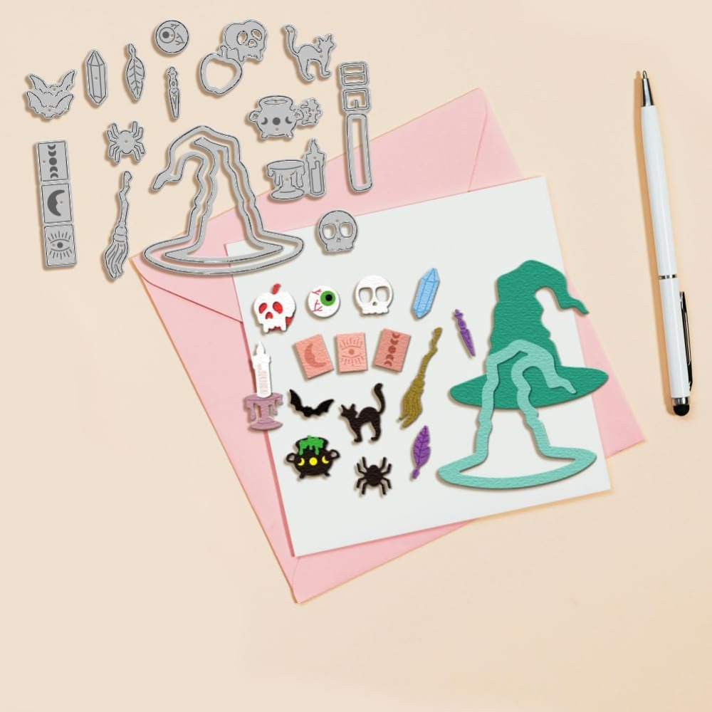 Witch Hat Cutting Dies for DIY - Tap Die Set ulasan dan harga