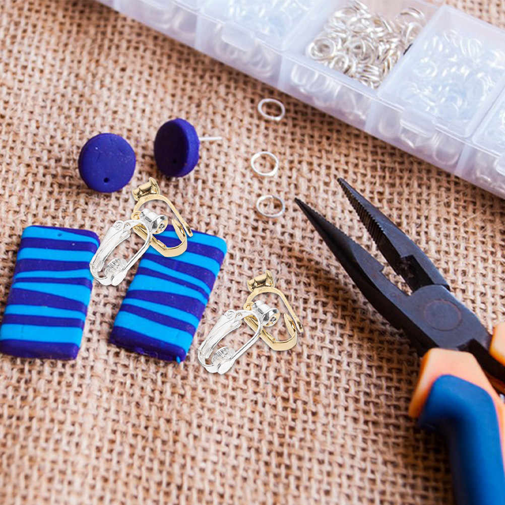 40Pcs Earring Clip Converter N - Tools Jewelry Making ulasan dan harga