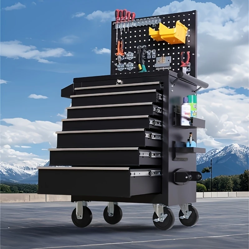 1pc Heavy Duty 7-Drawer Metal  - Workshop Tools Trolley ulasan dan harga