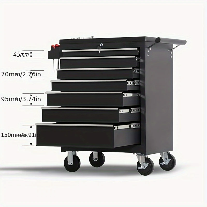 1pc Heavy Duty 7-Drawer Metal  - Workshop Tools Trolley ulasan dan harga