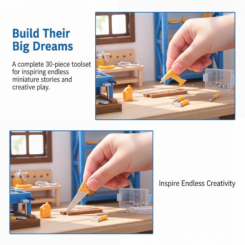 Dollhouse Workshop Mini Tools  - Mini Workshop Tools ulasan dan harga
